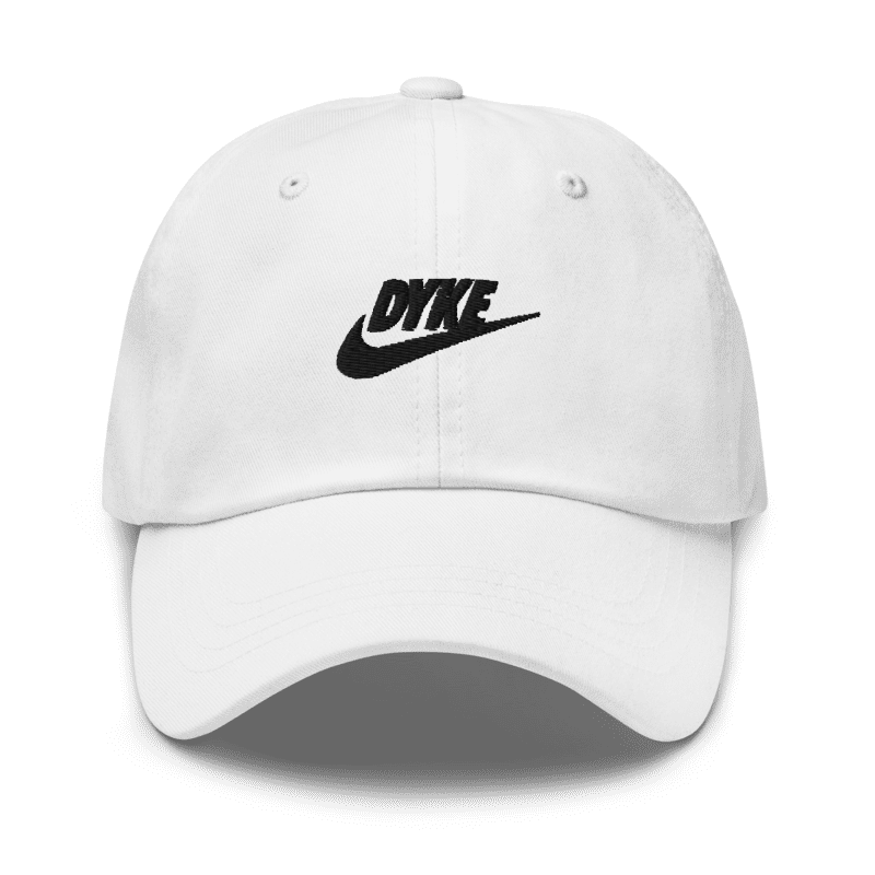 Dyke Swoosh Cap - White
