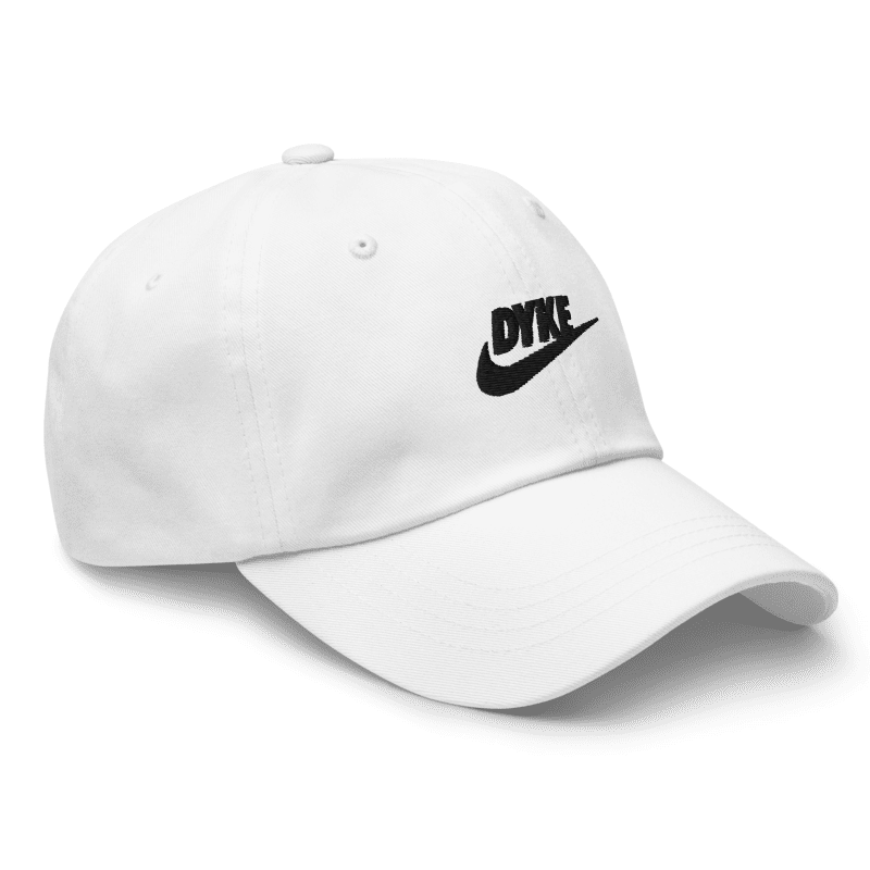 Dyke Swoosh Cap - White