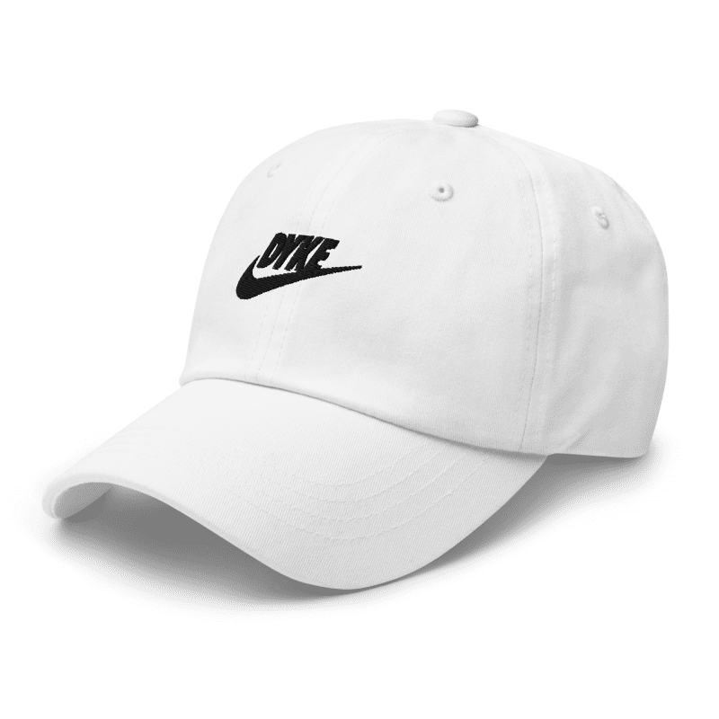 Dyke Swoosh Cap - White